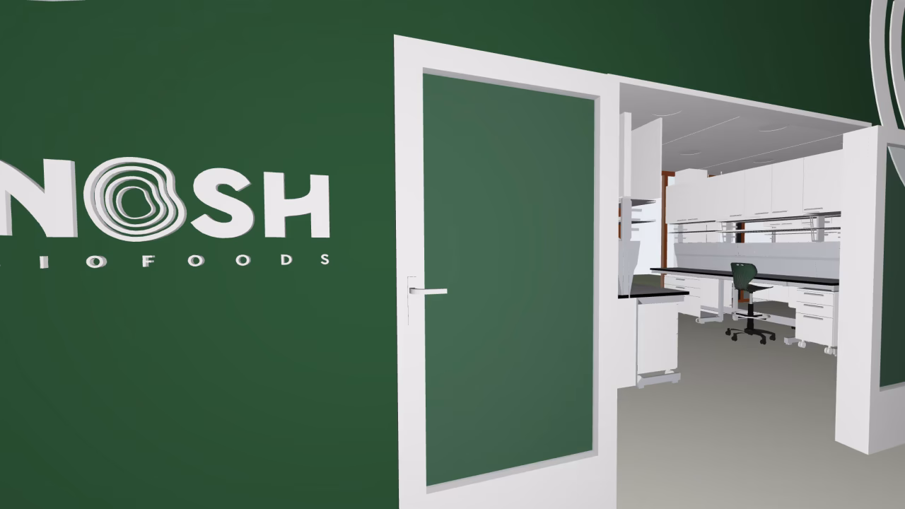 Modernes Lebensmittel-Biotech-Labor, entworfen von Smart Lab Architects